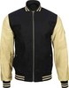 Rokker College Motorcykel tekstil jakke Sort Beige XL