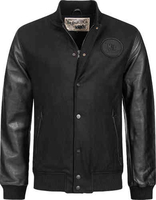 Rokker College Wool Motorcykel tekstiljakke Sort XS